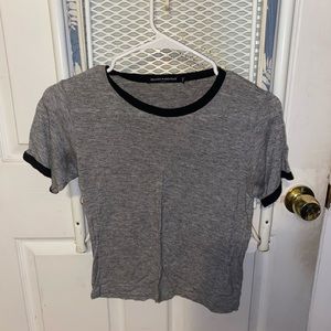 Brandy Melville Grey & Black Tee